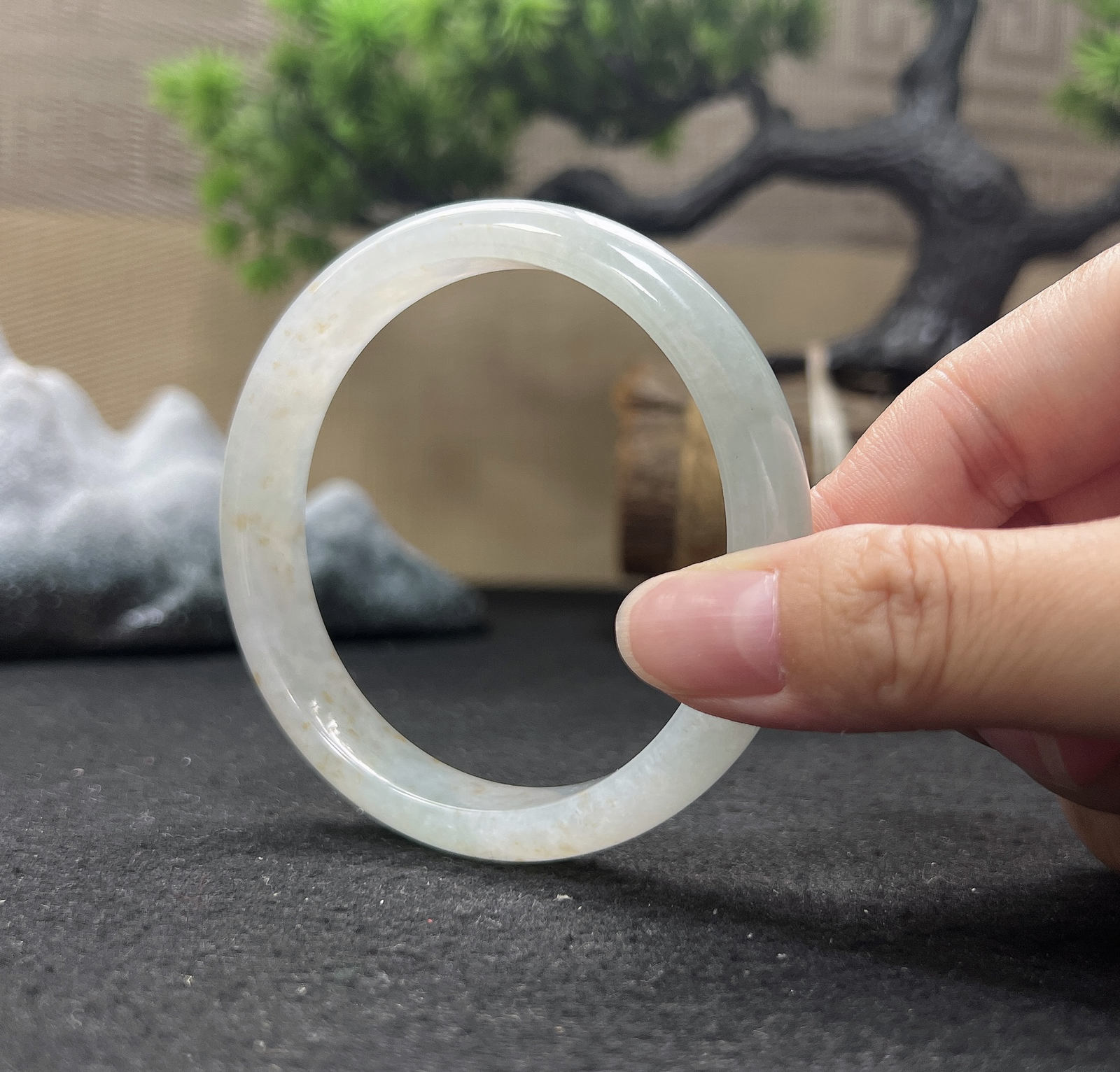 61圈口正圈洒金手镯