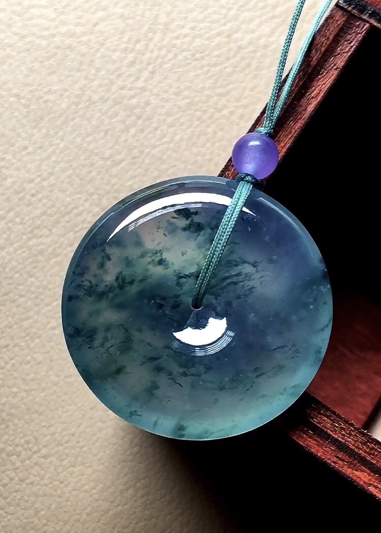 ️ 玻璃种飘花怀古 飘花灵动漂亮，种老起胶，品相，尺寸25.6*5