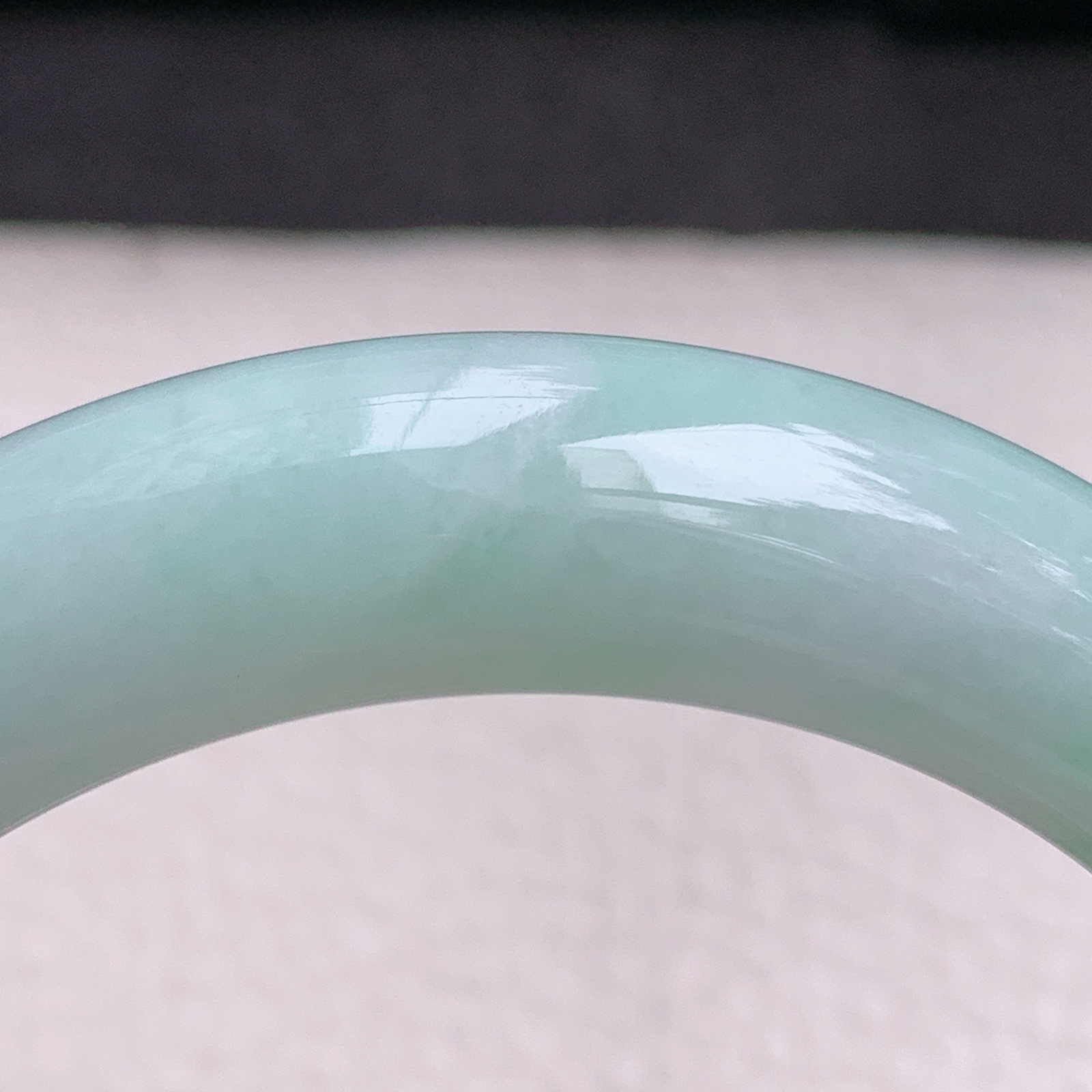 xc实拍57*14*10平安镯 天然缅甸翡翠a货手镯水润飘绿厚装玉镯子