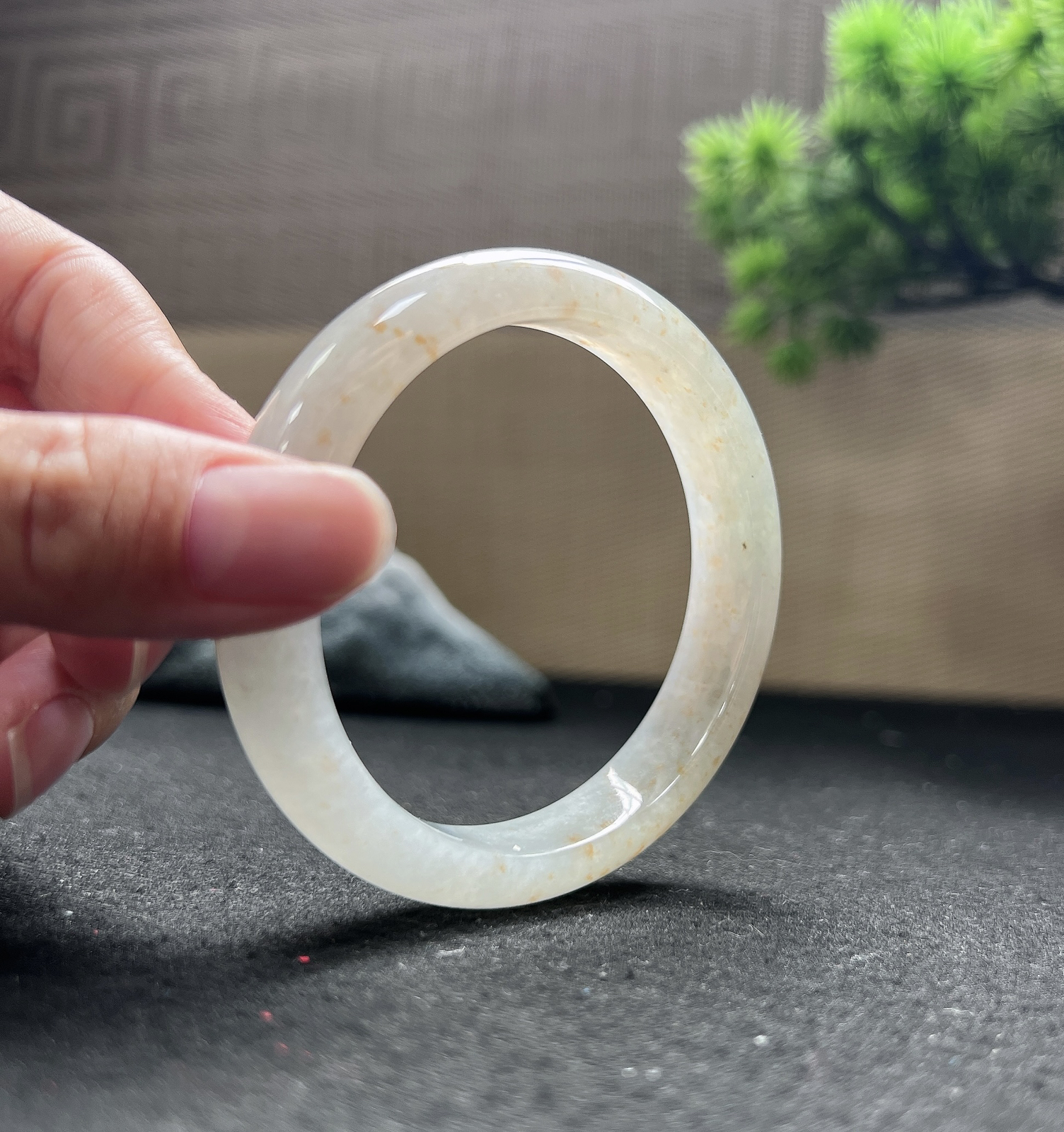 56圈口正圈洒金手镯