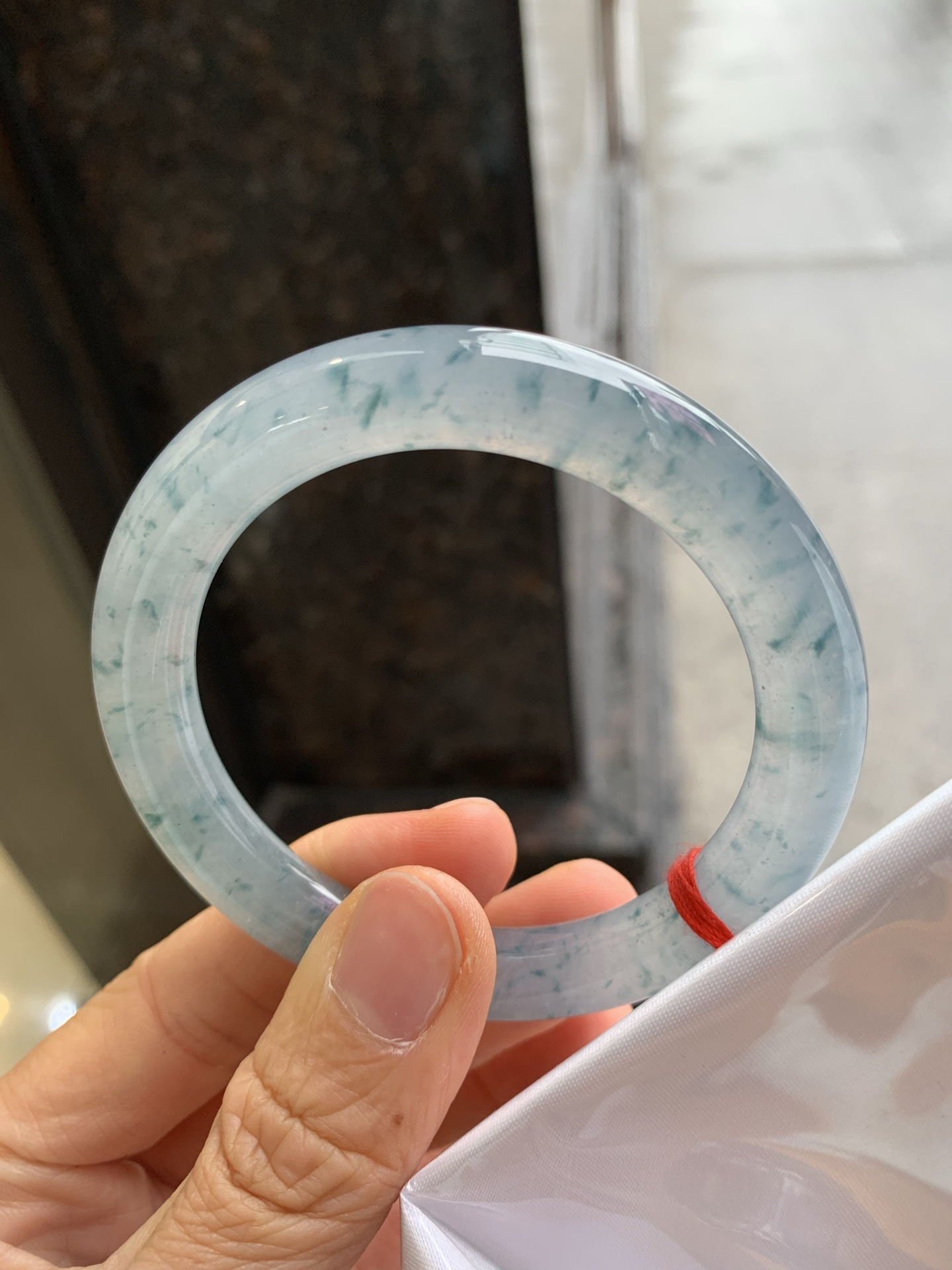 圆条冰飘花 无裂 尺寸：55.8/10.5 冰润