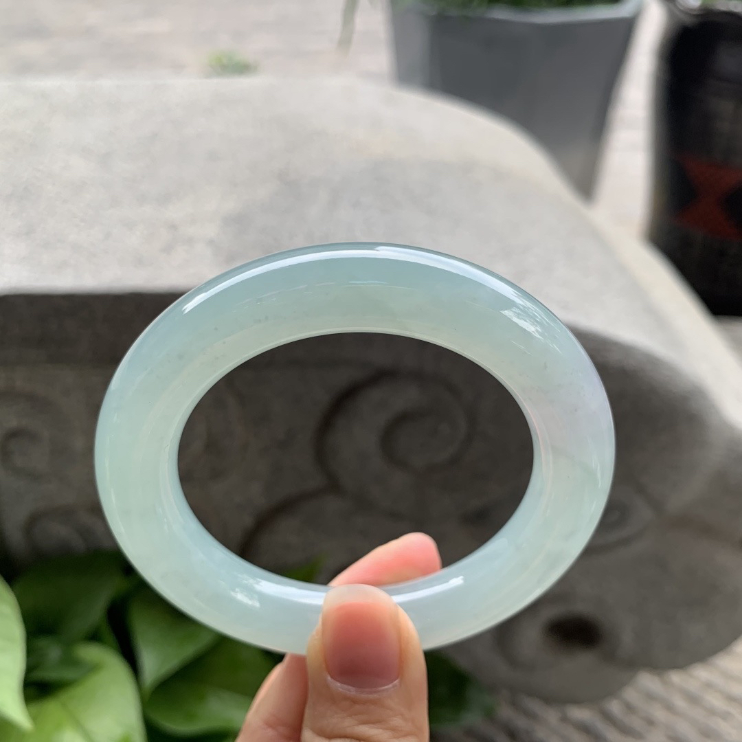 圈口 54-11.8【冰晴水圆条手镯】圆条54 55可戴