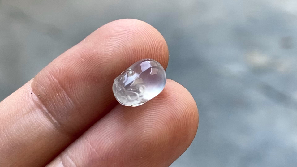 ️ 玻璃钢金蟾，完整，8.8*6.2*4