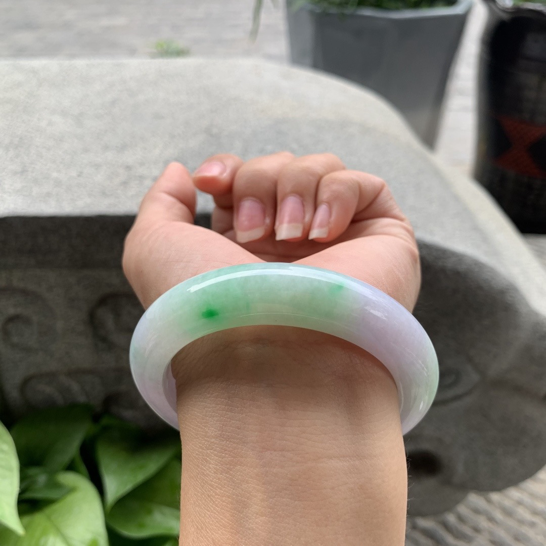 圈口 56.5-12.4-9.8【春彩正圈手镯】正圈56 57可戴