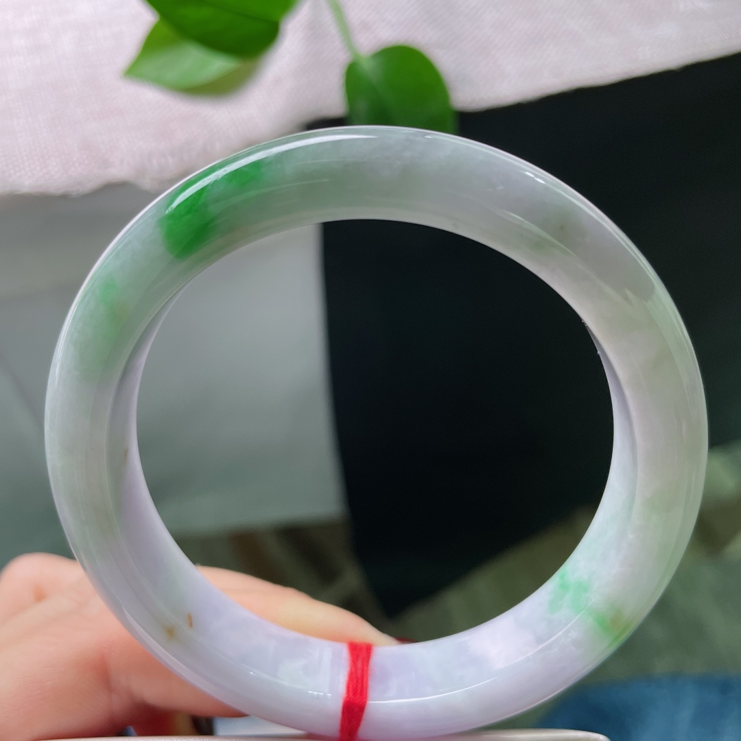 59.2/12.1/8.7春带彩正圈，水润，色彩斑斓，贵气，温柔大方，皮纹，无裂，ss51095a