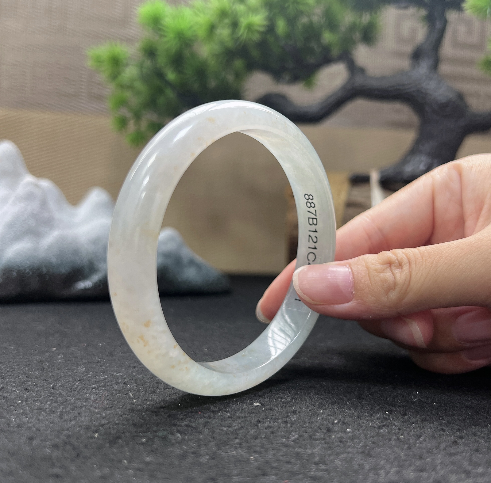 61圈口正圈洒金手镯