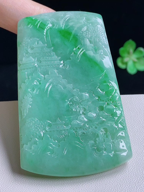 ，山水，无裂，尺寸69/40.7/6.4/编号af  22