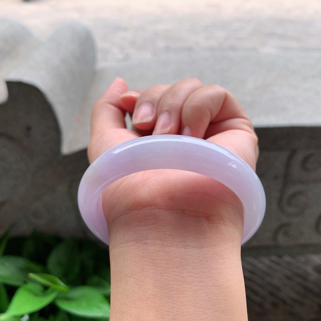 圈口 55-12-8.1【冰紫正圈手镯】  正圈55 56可戴