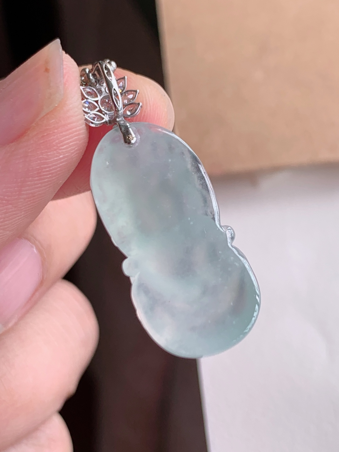 ️ 冰种宝宝佛吊坠，无裂通透水润，裸石25.8/12.3/7.9，自然光拍摄