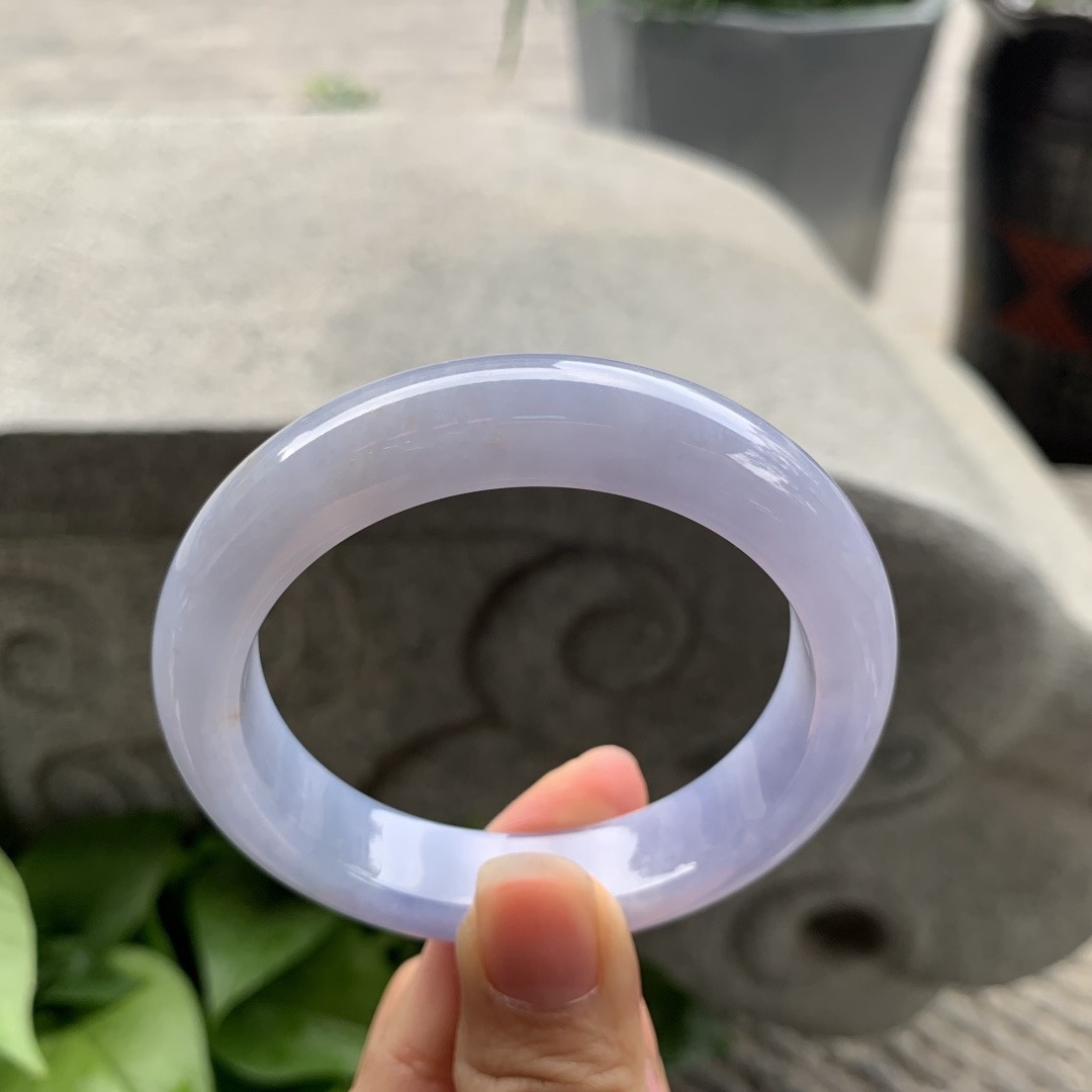 圈口 54.3-12.3-9【茄紫正圈手镯】正圈54 55可戴