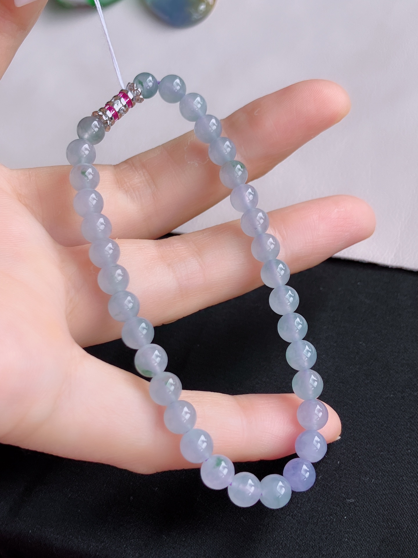 ️，冰紫手串，晶莹剔透，尺寸6/自然光实拍