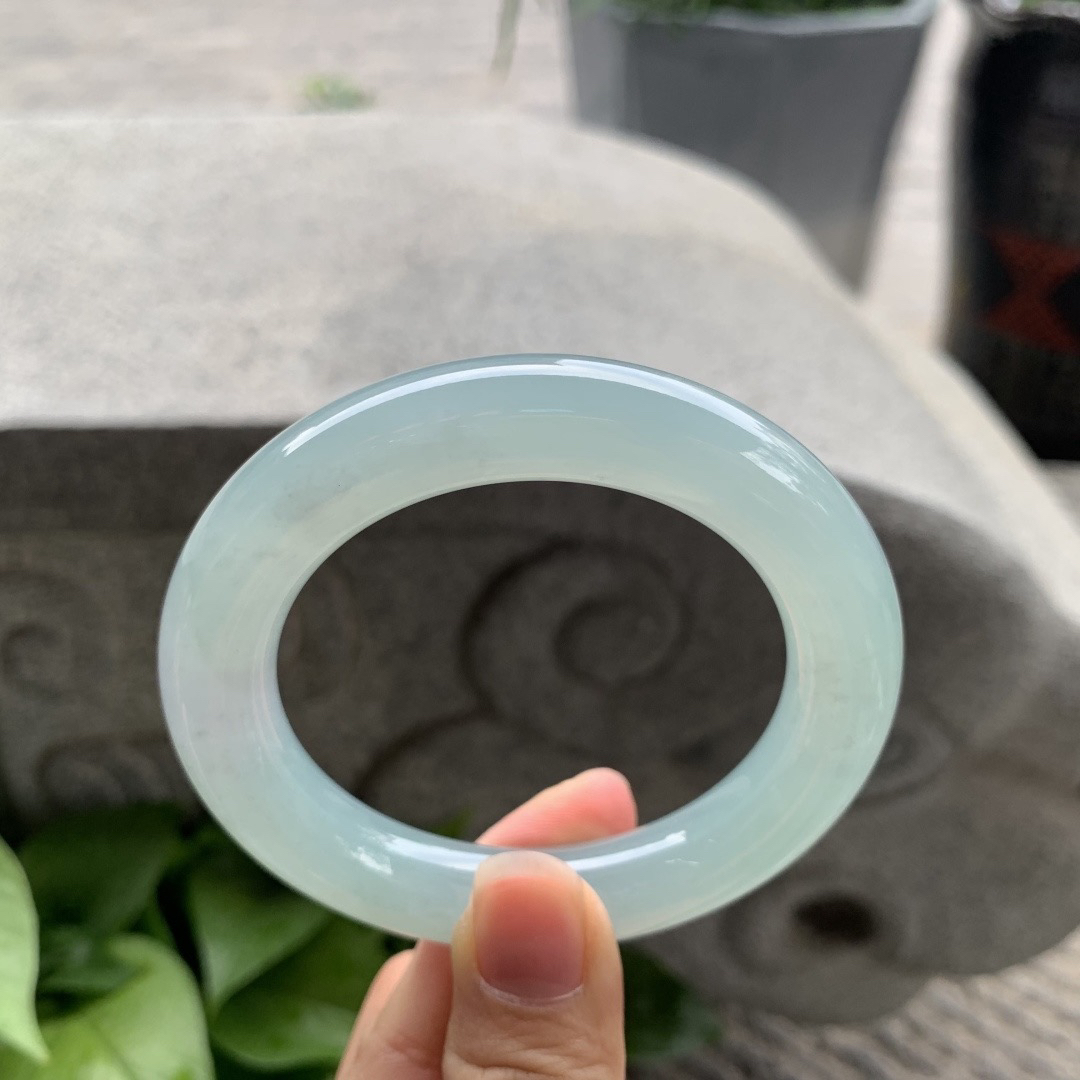 圈口 54-11.8【冰晴水圆条手镯】圆条54 55可戴