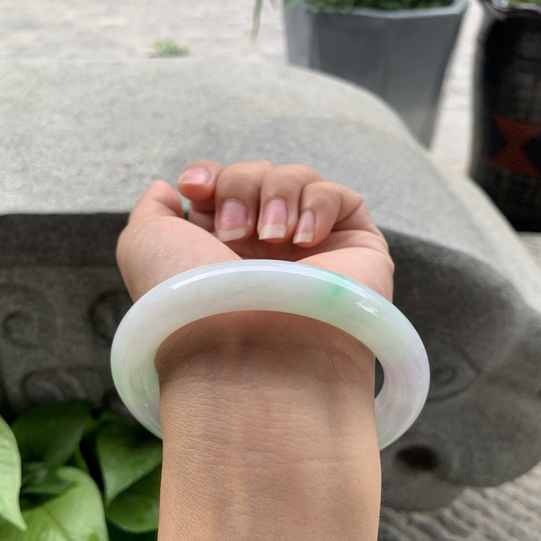 大圈口61.2-11.5 【春彩圆条手镯】圆条61 62可戴