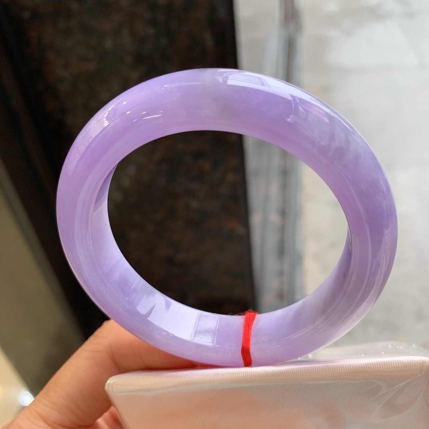 正圈满紫 微晶体结构 尺寸：55.5/12.7/9.9  色浓