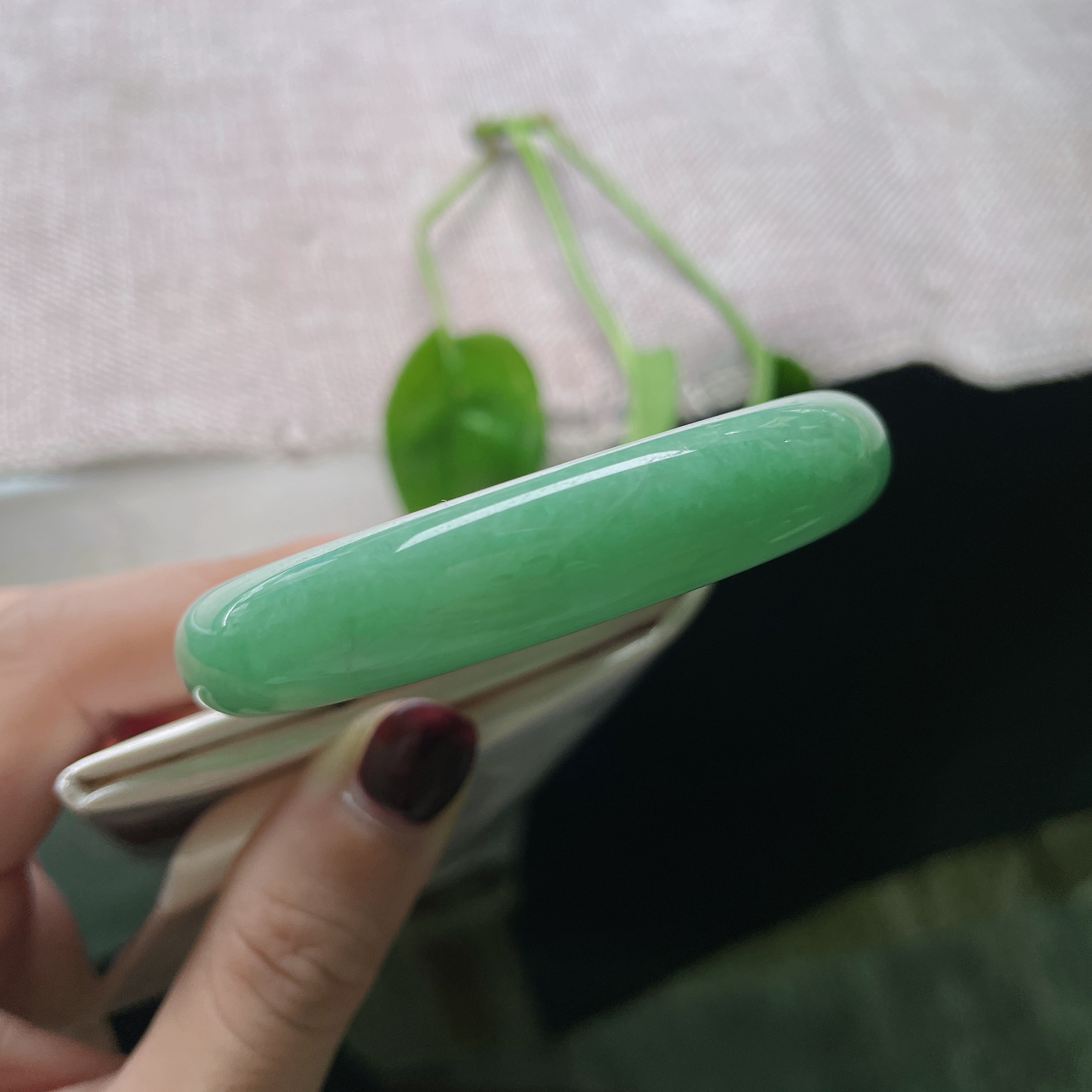 51.7/11.9/8.2，苹果绿正圈，翠色伊人，碧波荡漾，举手投足尽显贵气，晶体，ss50805a