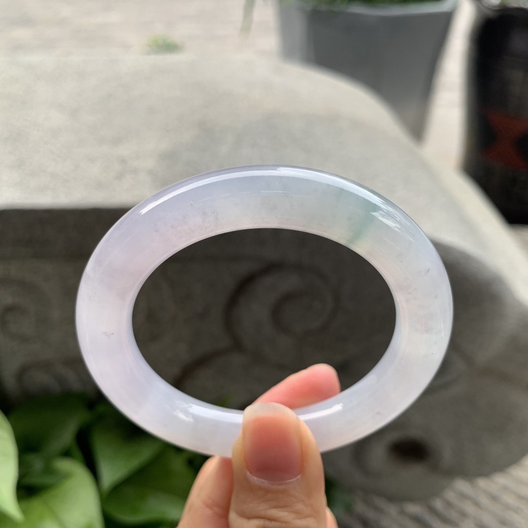 小圈口 52.2-10.3【冰粉紫圆条手镯】圆条52 53可戴