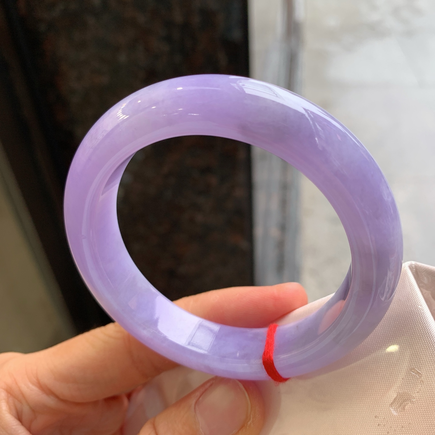 正圈满紫 微晶体结构 尺寸：55.5/12.7/9.9  色浓