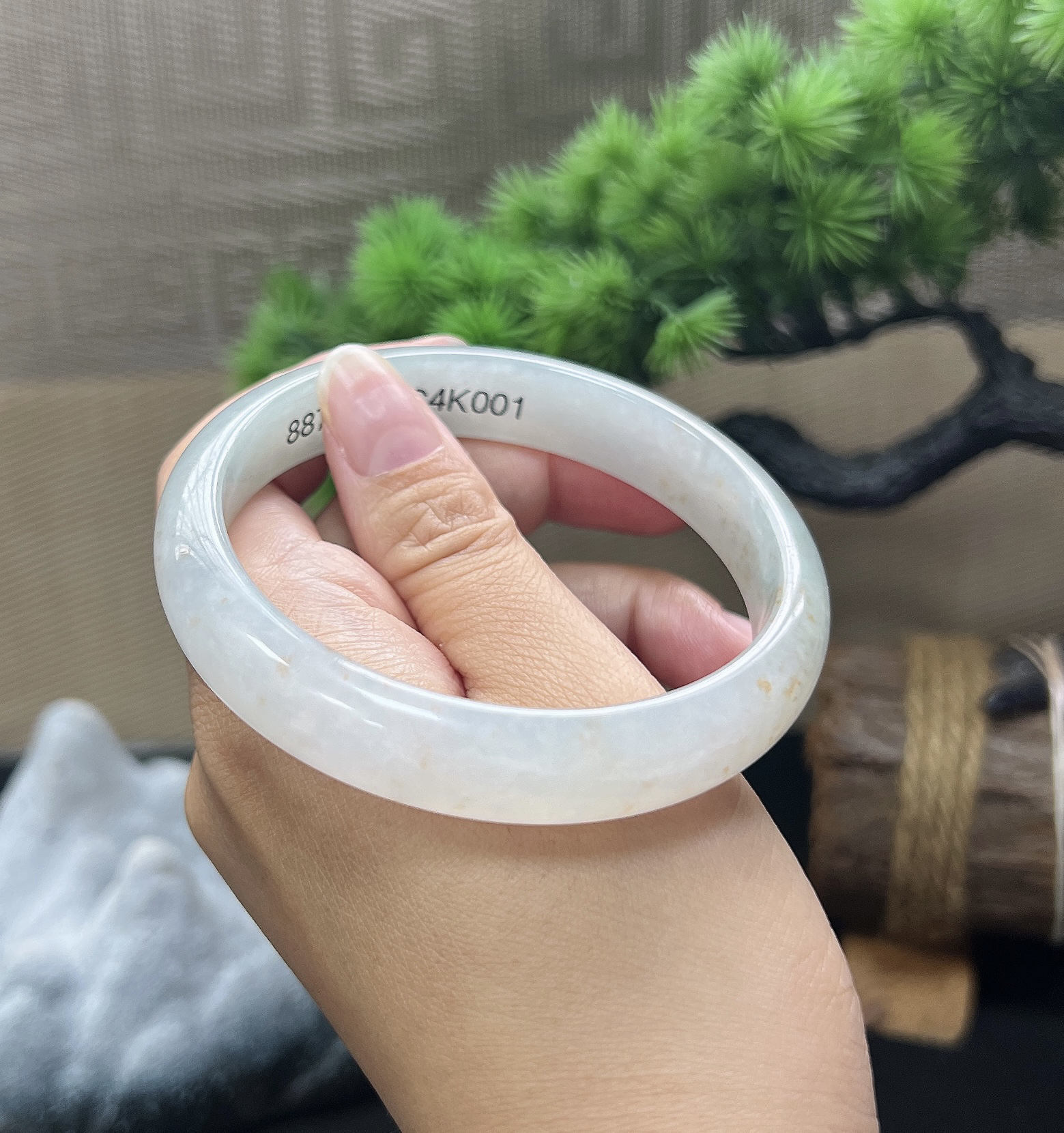 61圈口正圈洒金手镯