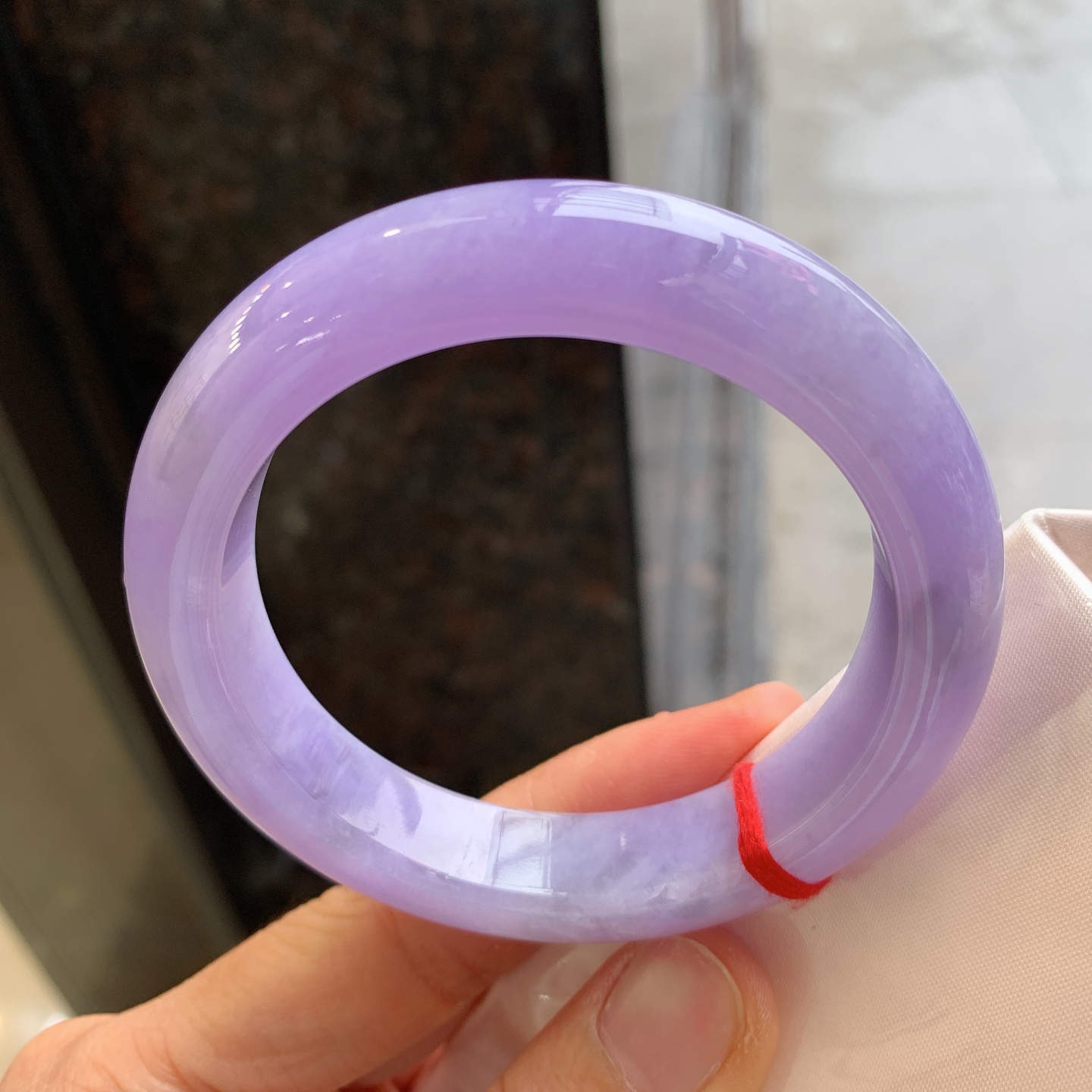 正圈满紫 微晶体结构 尺寸：55.5/12.7/9.9  色浓