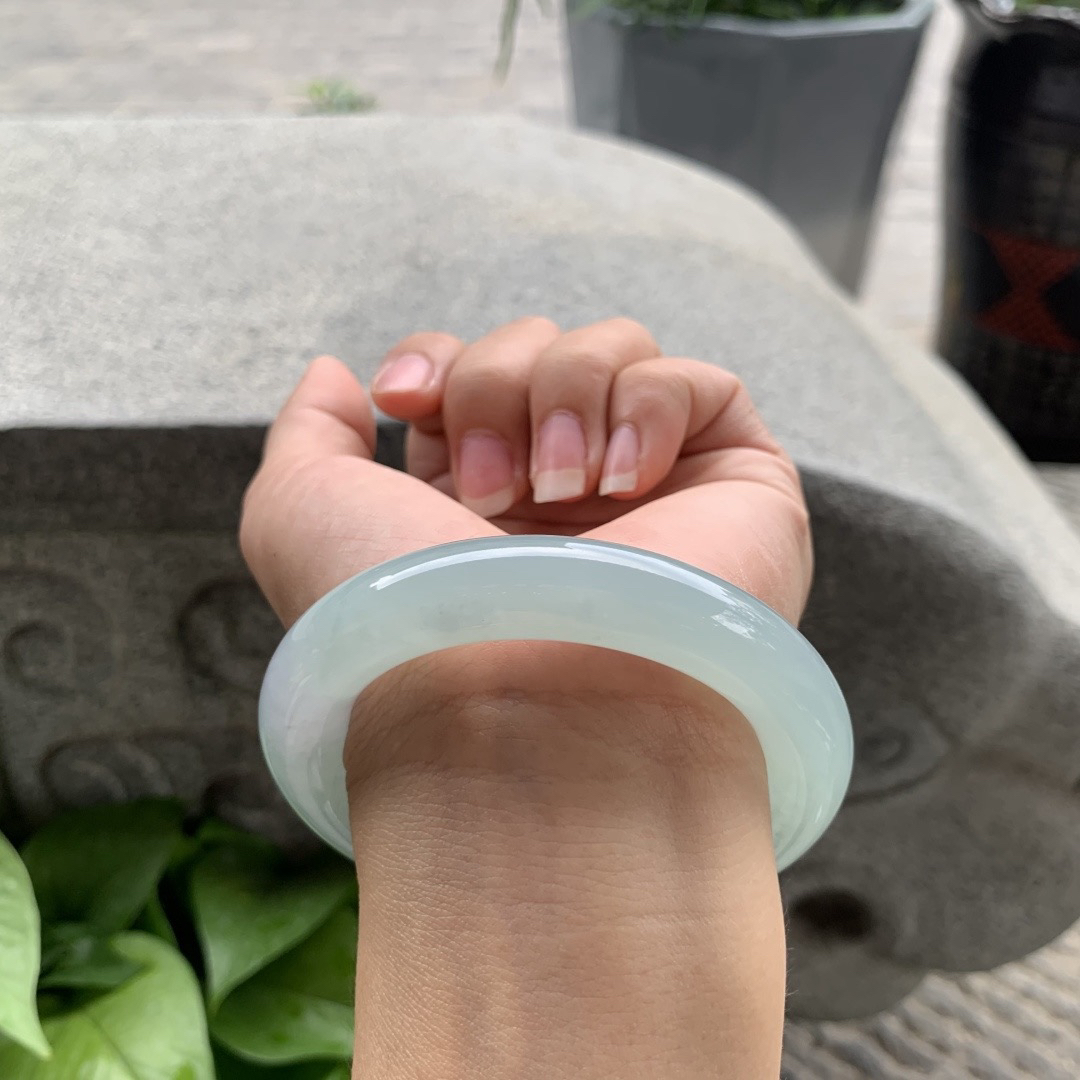 圈口 54-11.8【冰晴水圆条手镯】圆条54 55可戴