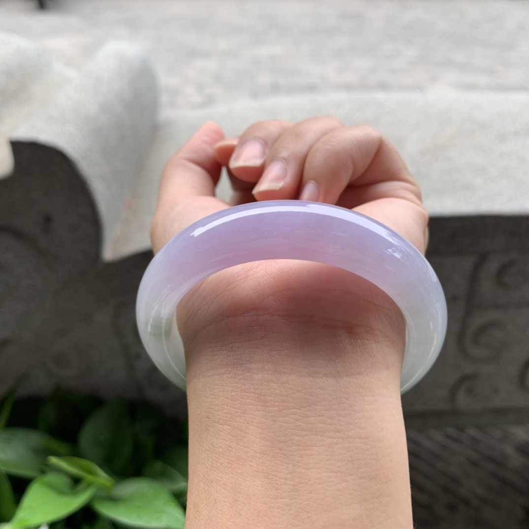 圈口55.3-13.3-9.1 【冰双彩正圈手镯】正圈55 56可戴