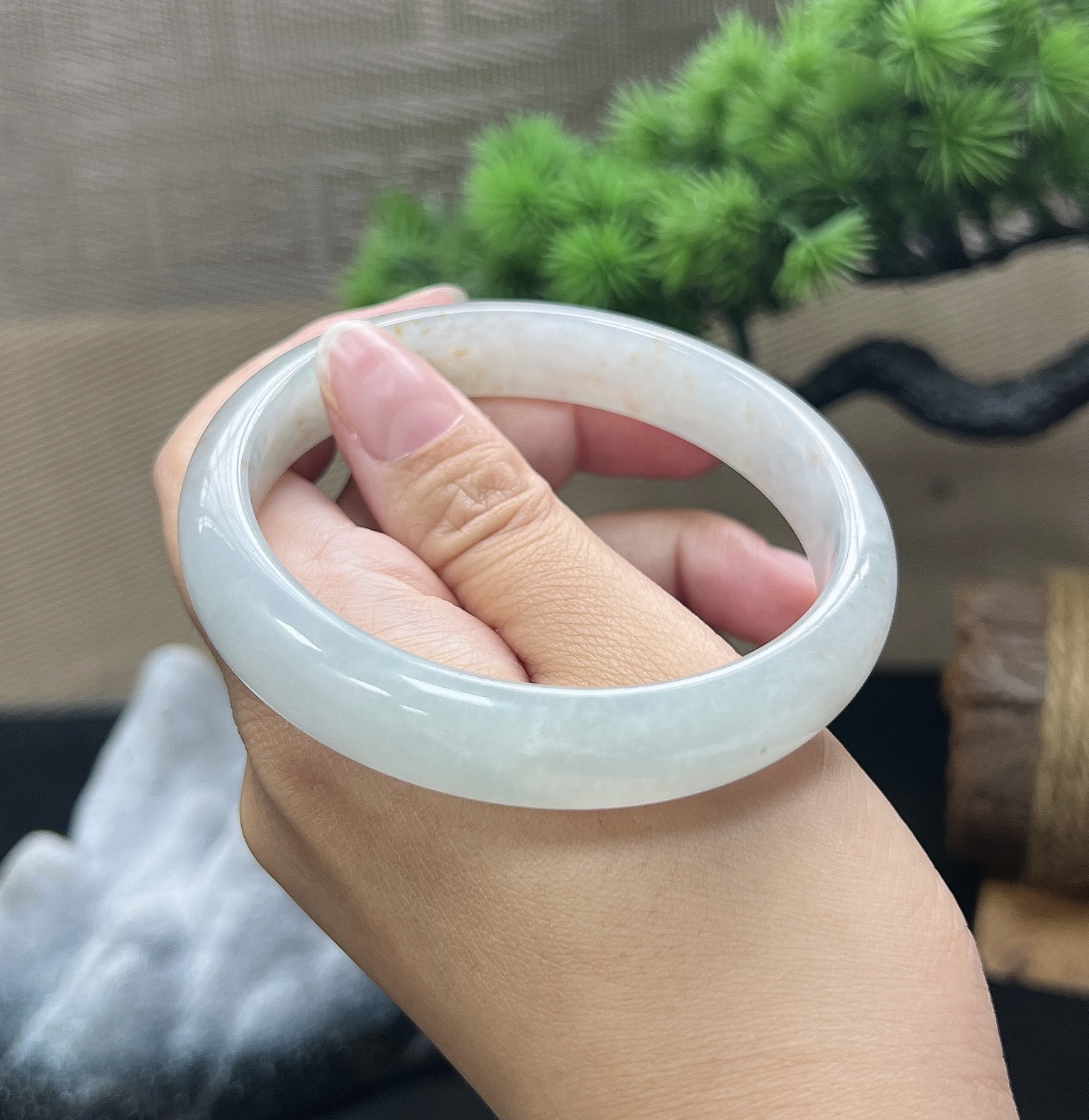 61圈口正圈洒金手镯