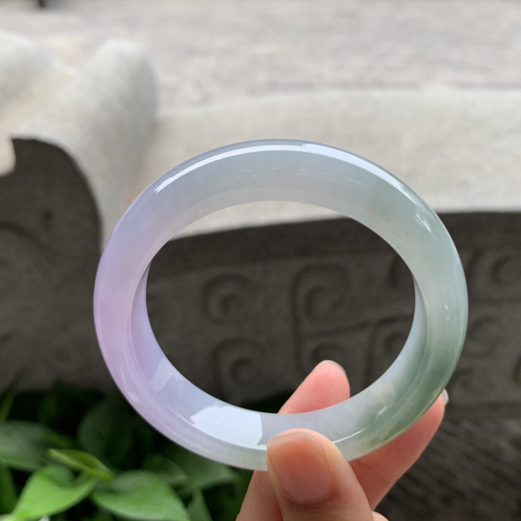 圈口55.3-13.3-9.1 【冰双彩正圈手镯】正圈55 56可戴