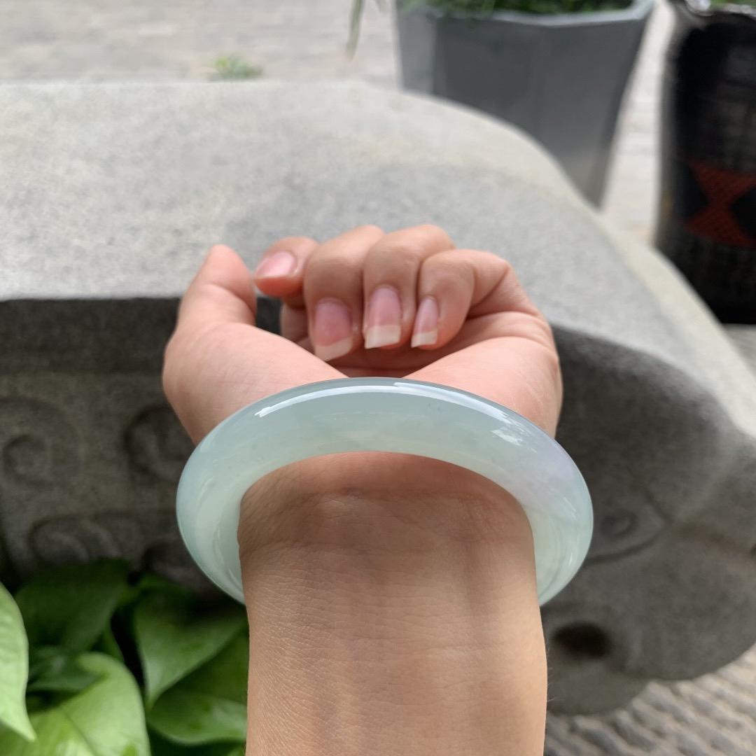 圈口 54-11.8【冰晴水圆条手镯】圆条54 55可戴