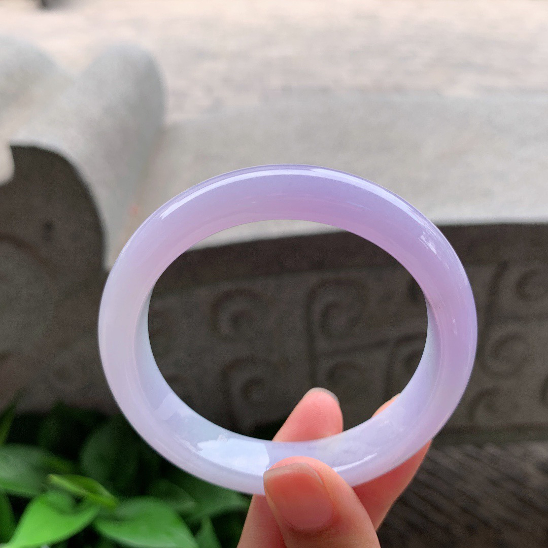 圈口 55-12-8.1【冰紫正圈手镯】  正圈55 56可戴