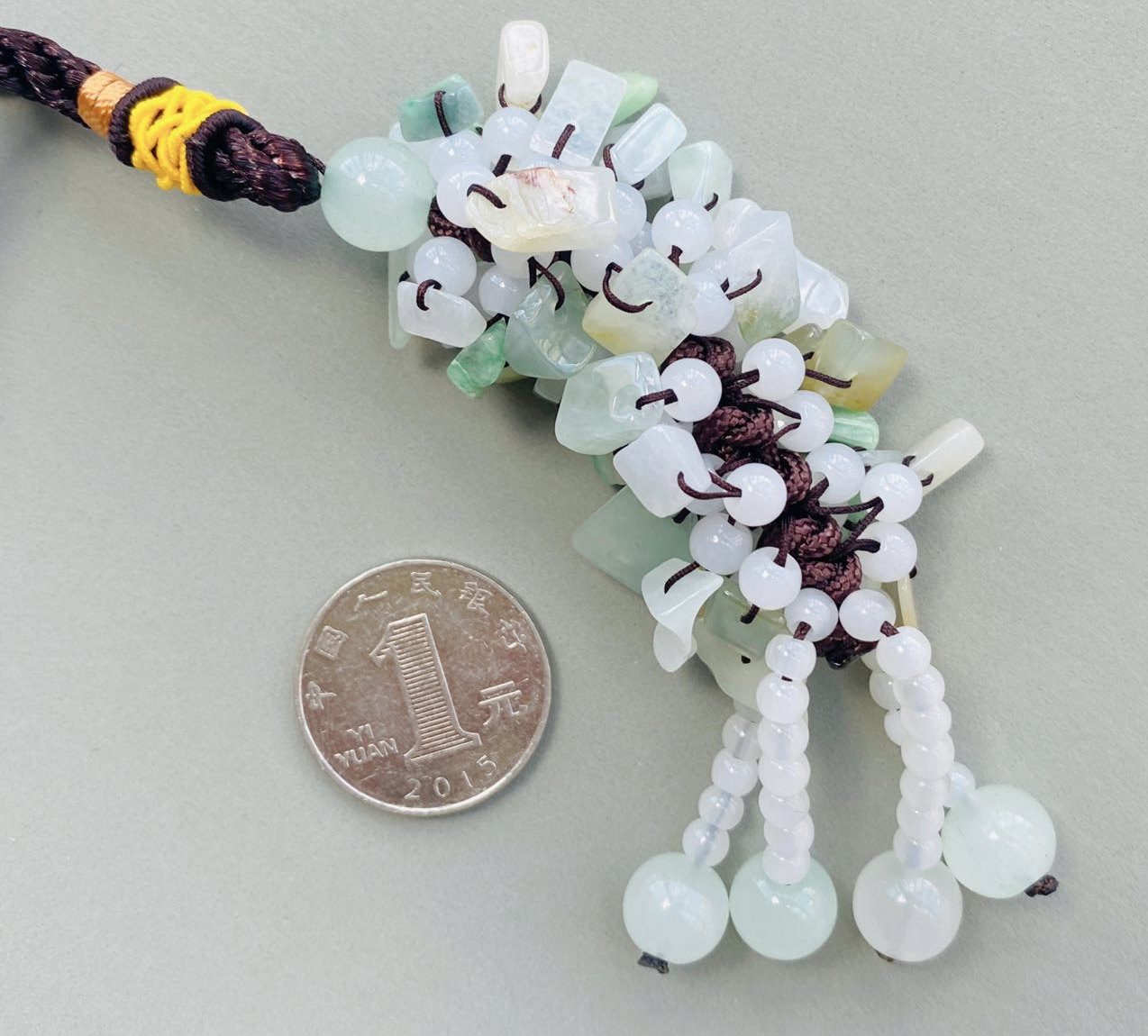 精品18k墨翠普贤菩萨 种好色正 黑度极好 打灯通透 油性十足 尺寸73.2