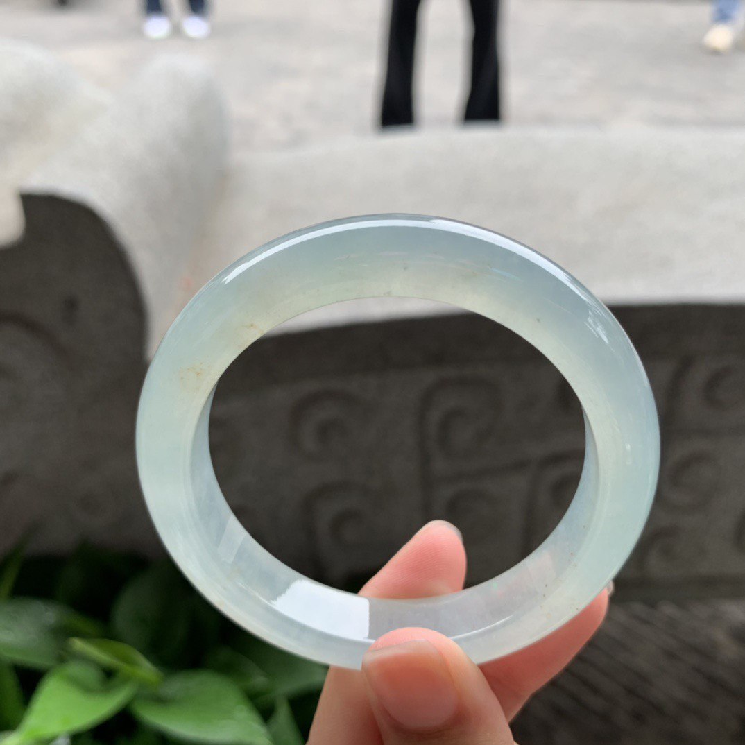 小圈口 53.3-11.3-8.6【冰种绿正圈手镯】正圈53 54可戴