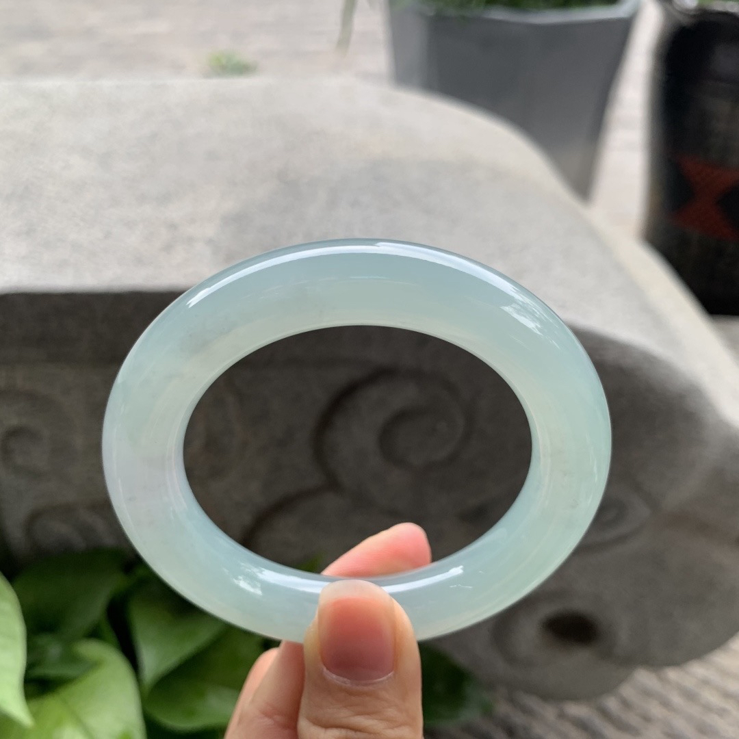 圈口 54-11.8【冰晴水圆条手镯】圆条54 55可戴