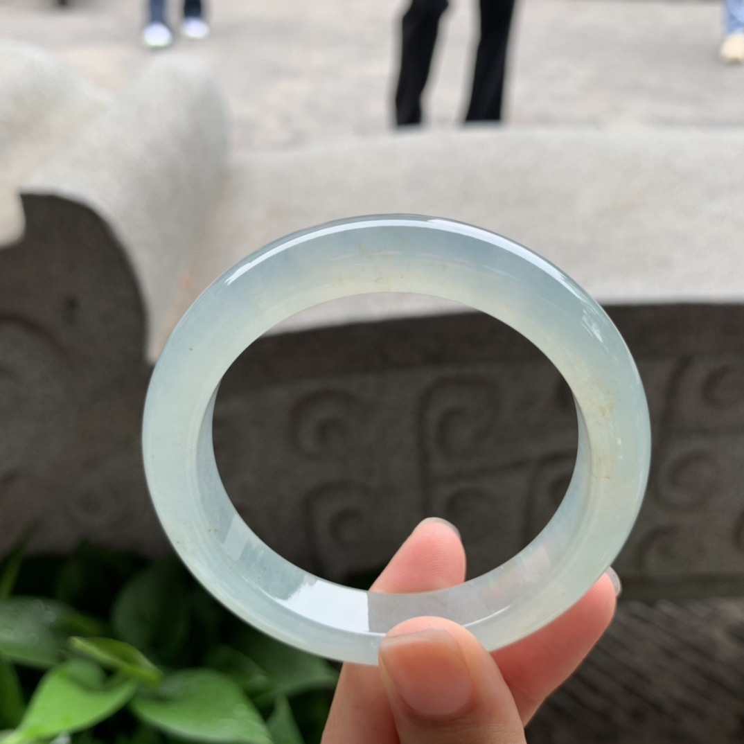 小圈口 53.3-11.3-8.6【冰种绿正圈手镯】正圈53 54可戴