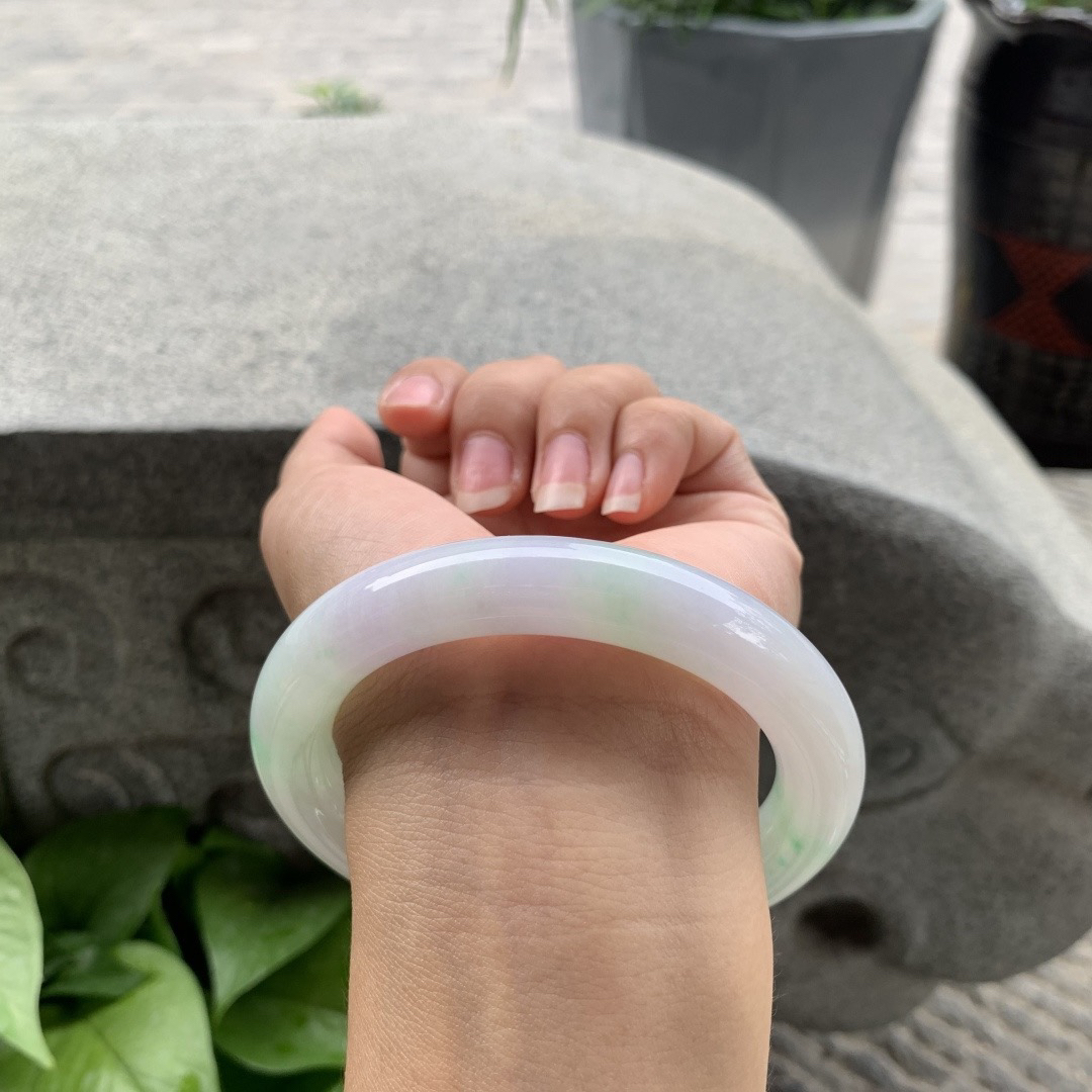 大圈口61.2-11.5 【春彩圆条手镯】圆条61 62可戴