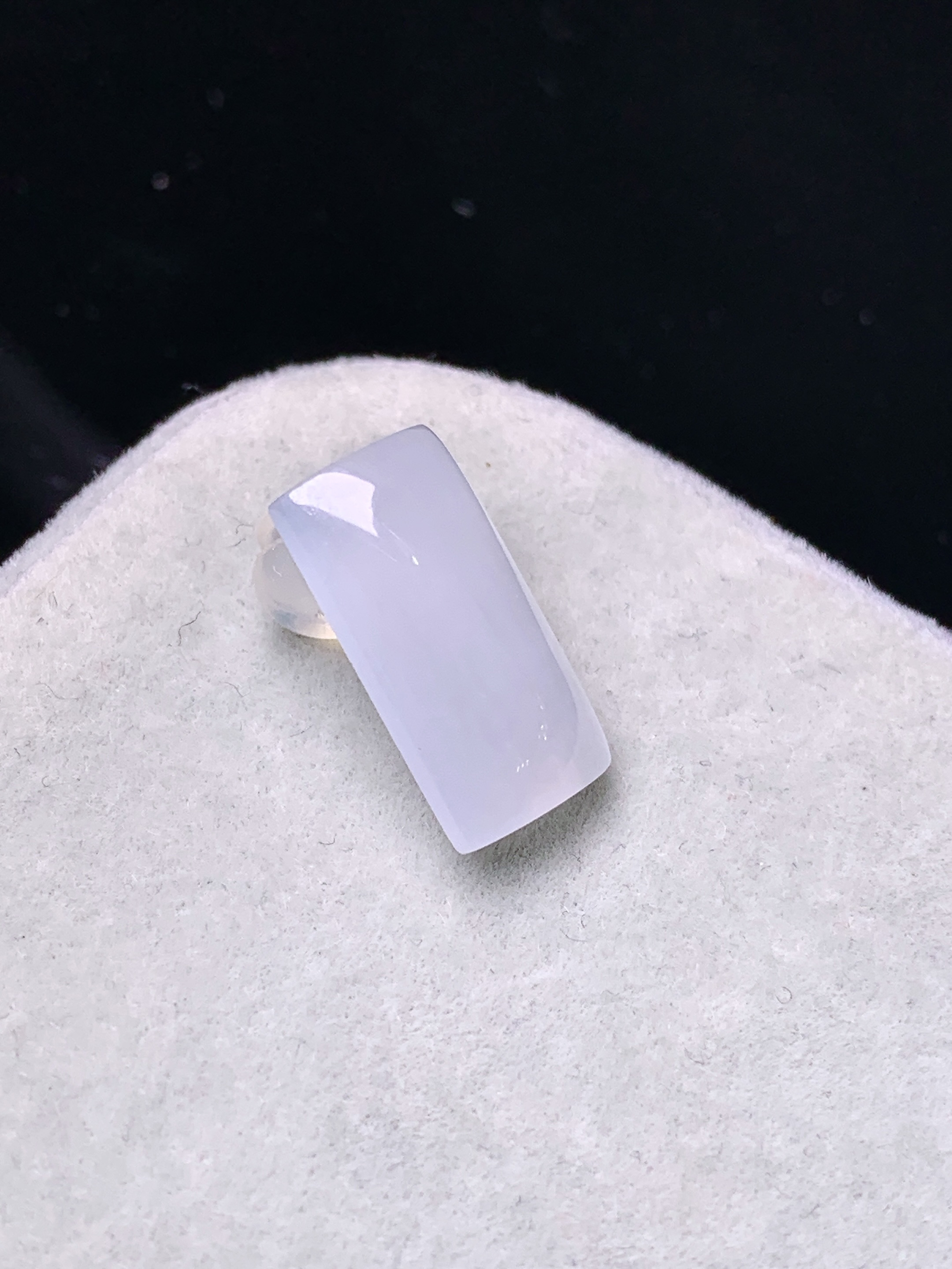 镶嵌款 冰种玉柱吊坠 玉质细腻 色泽艳丽清新 水润亮眼 整体尺寸14.8*7.5*5*2x