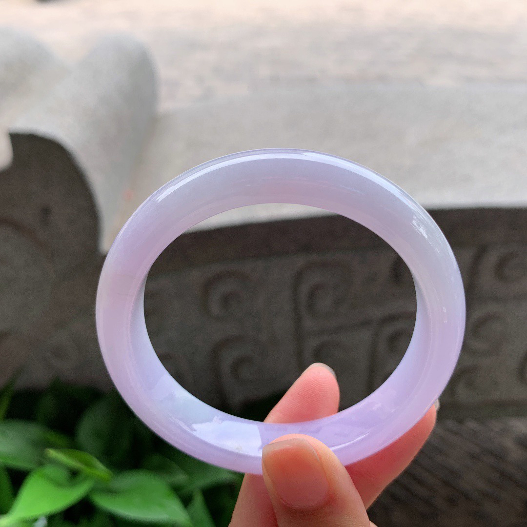 圈口 55-12-8.1【冰紫正圈手镯】  正圈55 56可戴