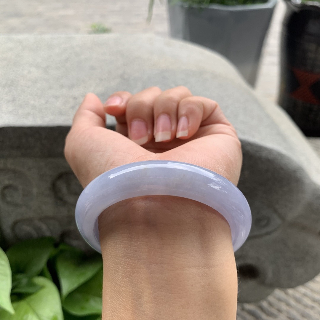 圈口 54.3-12.3-9【茄紫正圈手镯】正圈54 55可戴