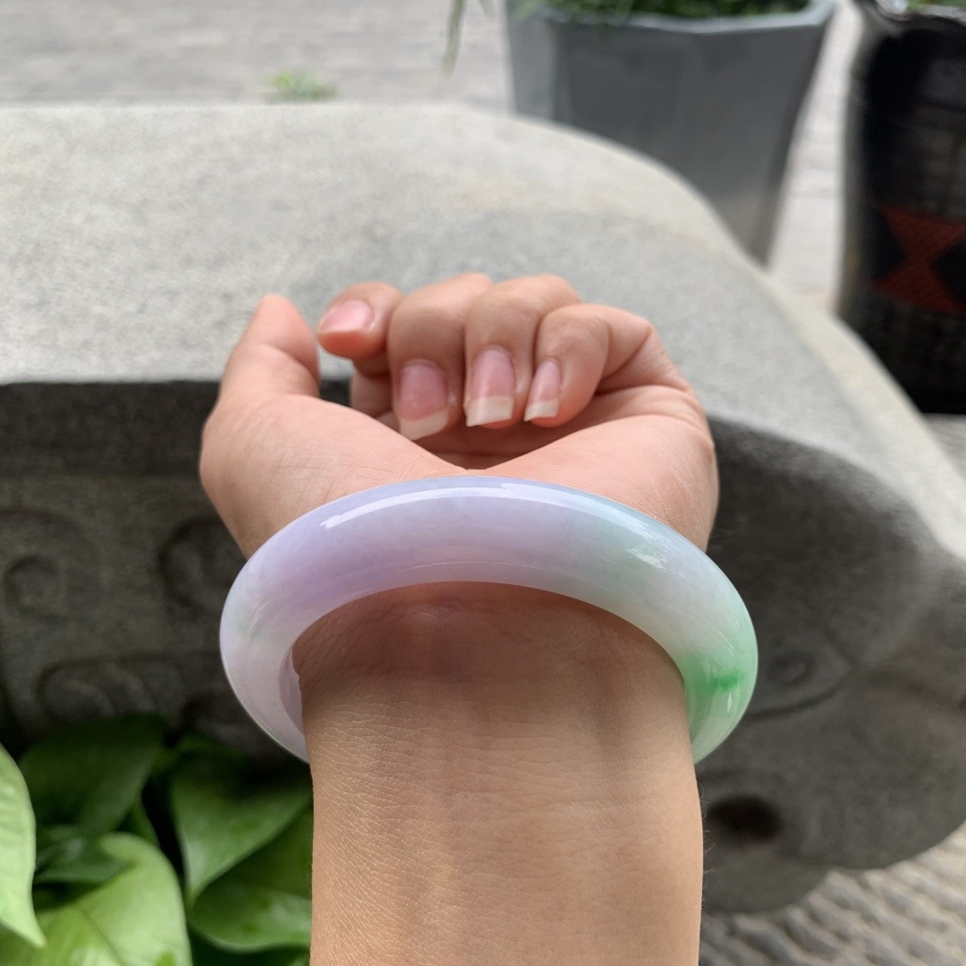 圈口 56.5-12.4-9.8【春彩正圈手镯】正圈56 57可戴