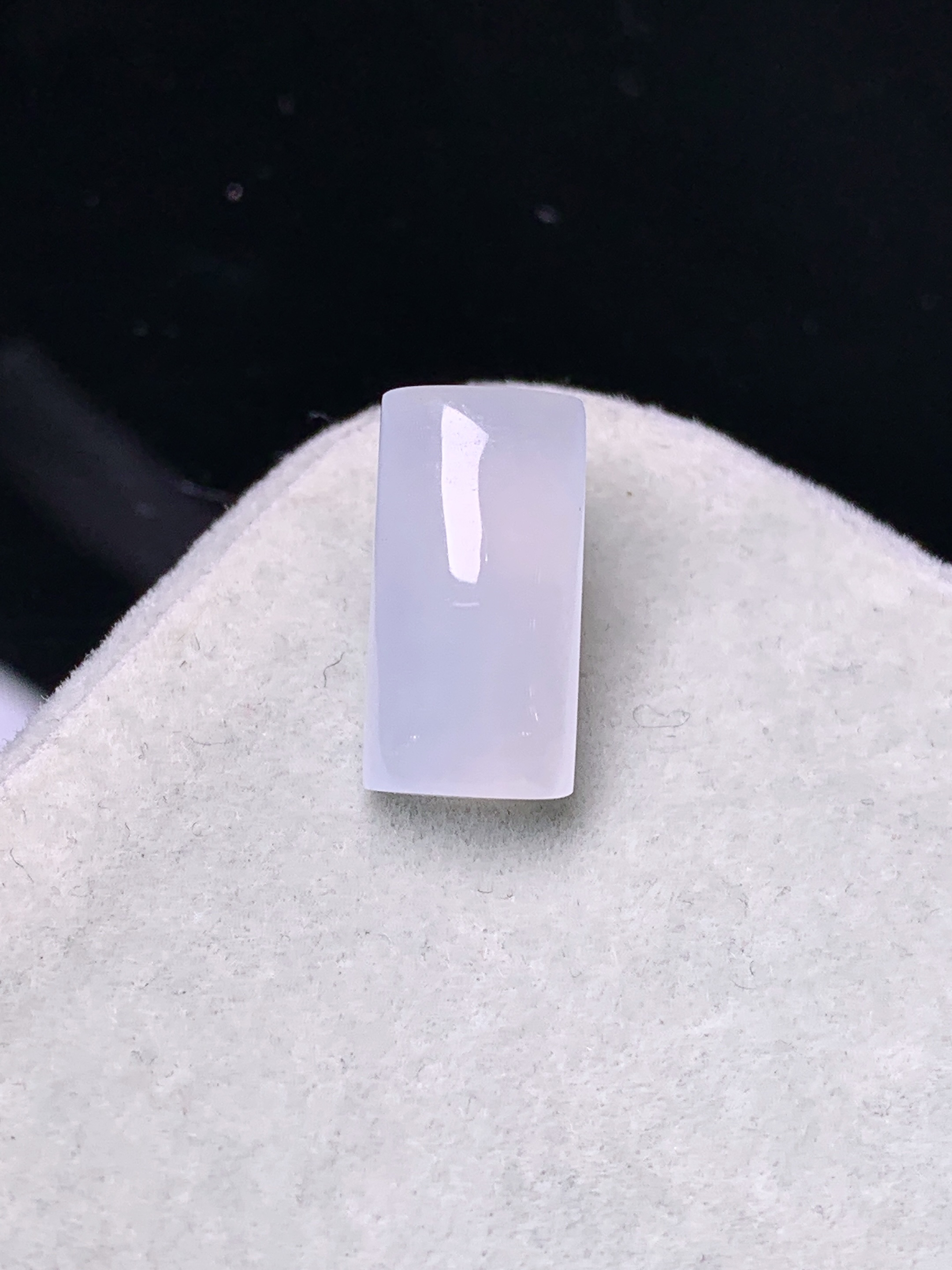 镶嵌款 冰种玉柱吊坠 玉质细腻 色泽艳丽清新 水润亮眼 整体尺寸14.8*7.5*5*2x