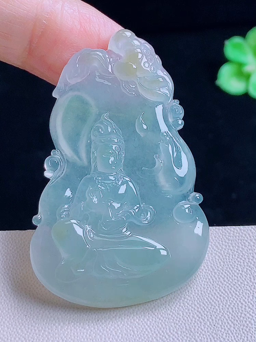 观音，无裂，尺寸47.5/30.3/4.3，编号fn  22