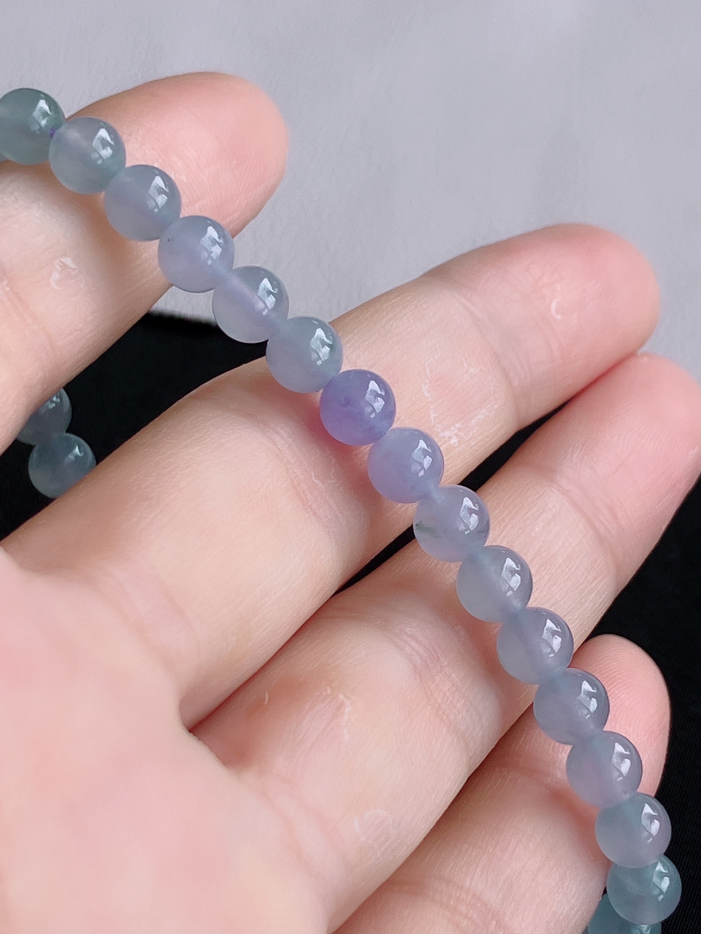 ️，冰紫手串，晶莹剔透，尺寸6/自然光实拍