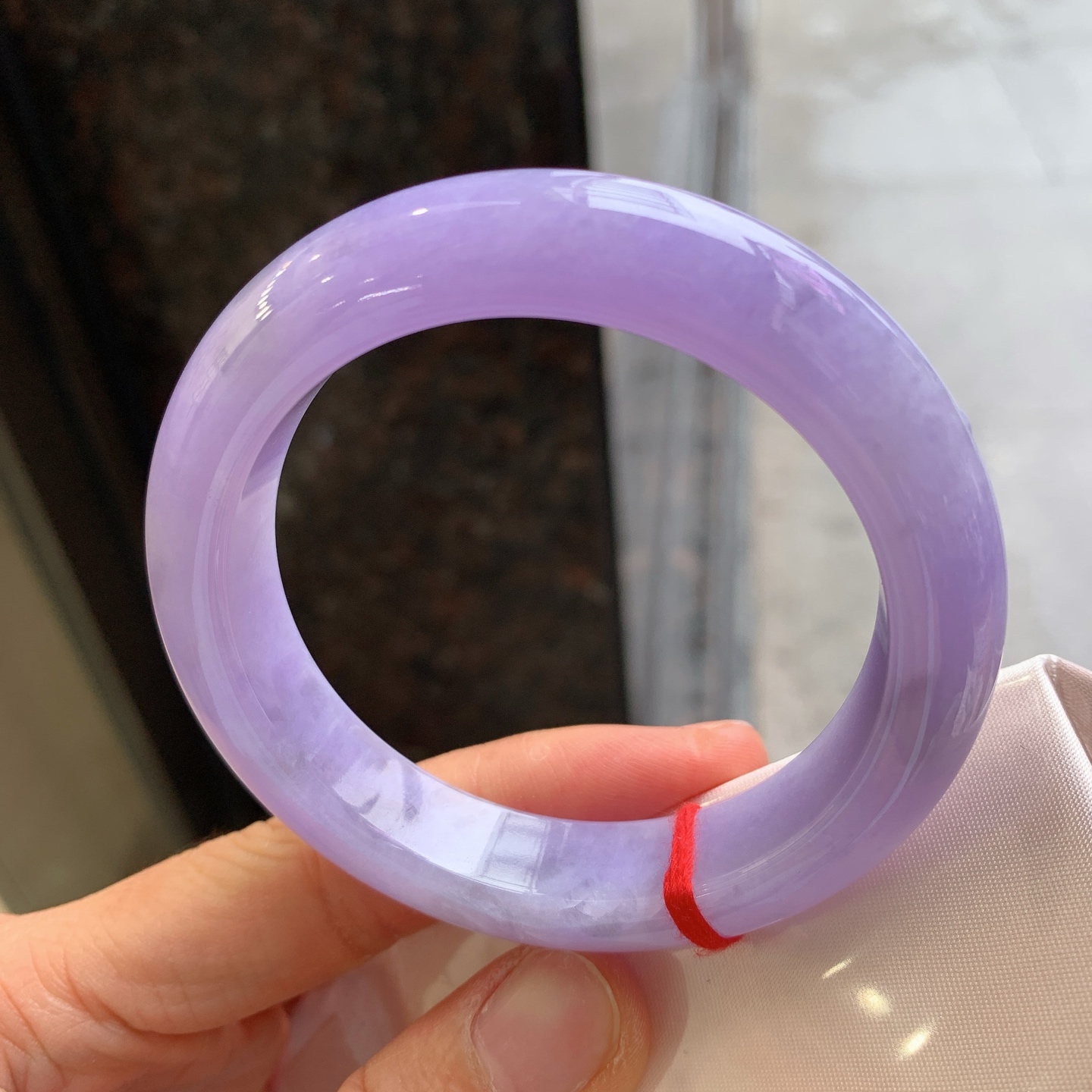 正圈满紫 微晶体结构 尺寸：55.5/12.7/9.9  色浓