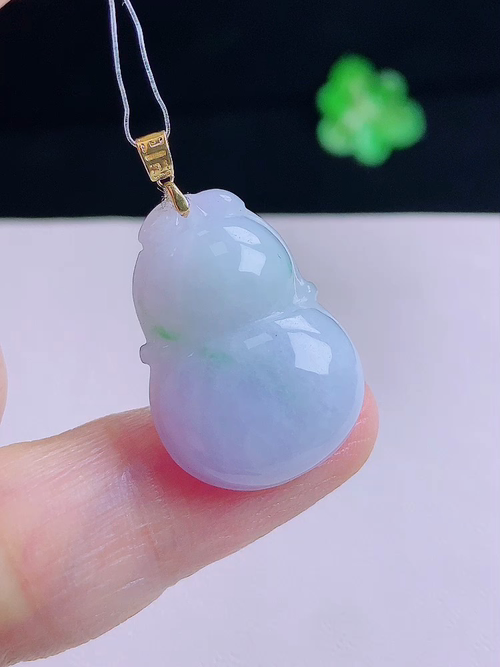 葫芦，18k金镶，无裂，尺寸27.5/15.5/5.5，编号15bw5l