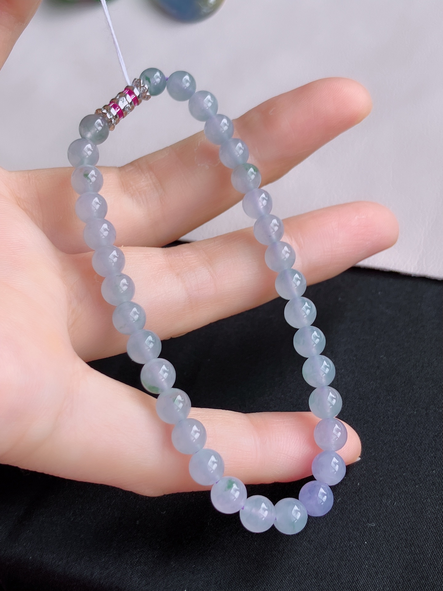 ️，冰紫手串，晶莹剔透，尺寸6/自然光实拍