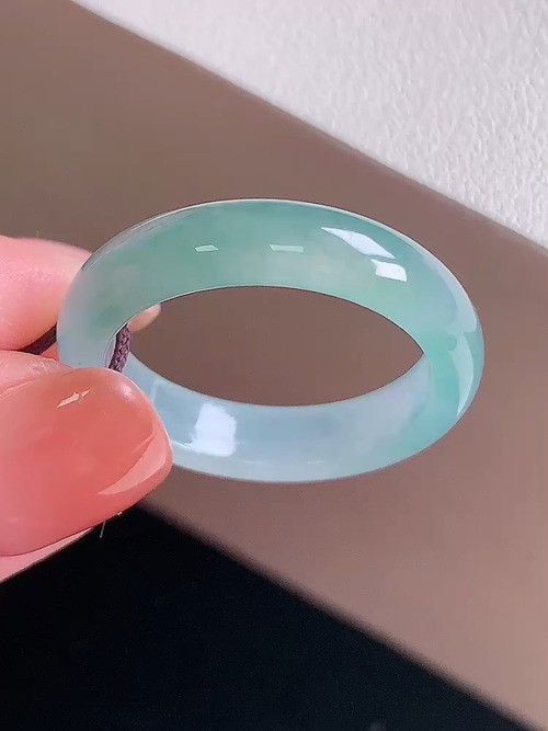 ，冰飘花指环，无裂，尺寸19/4.9/3，20.5号，№;y220016   20