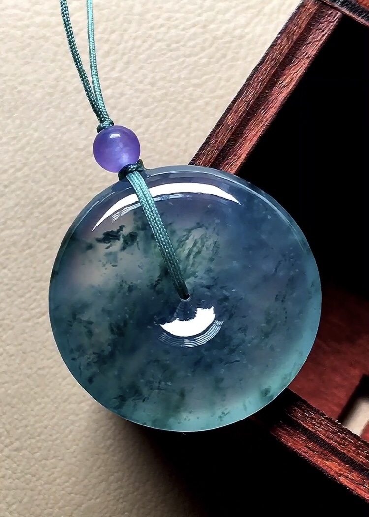 ️ 玻璃种飘花怀古 飘花灵动漂亮，种老起胶，品相，尺寸25.6*5