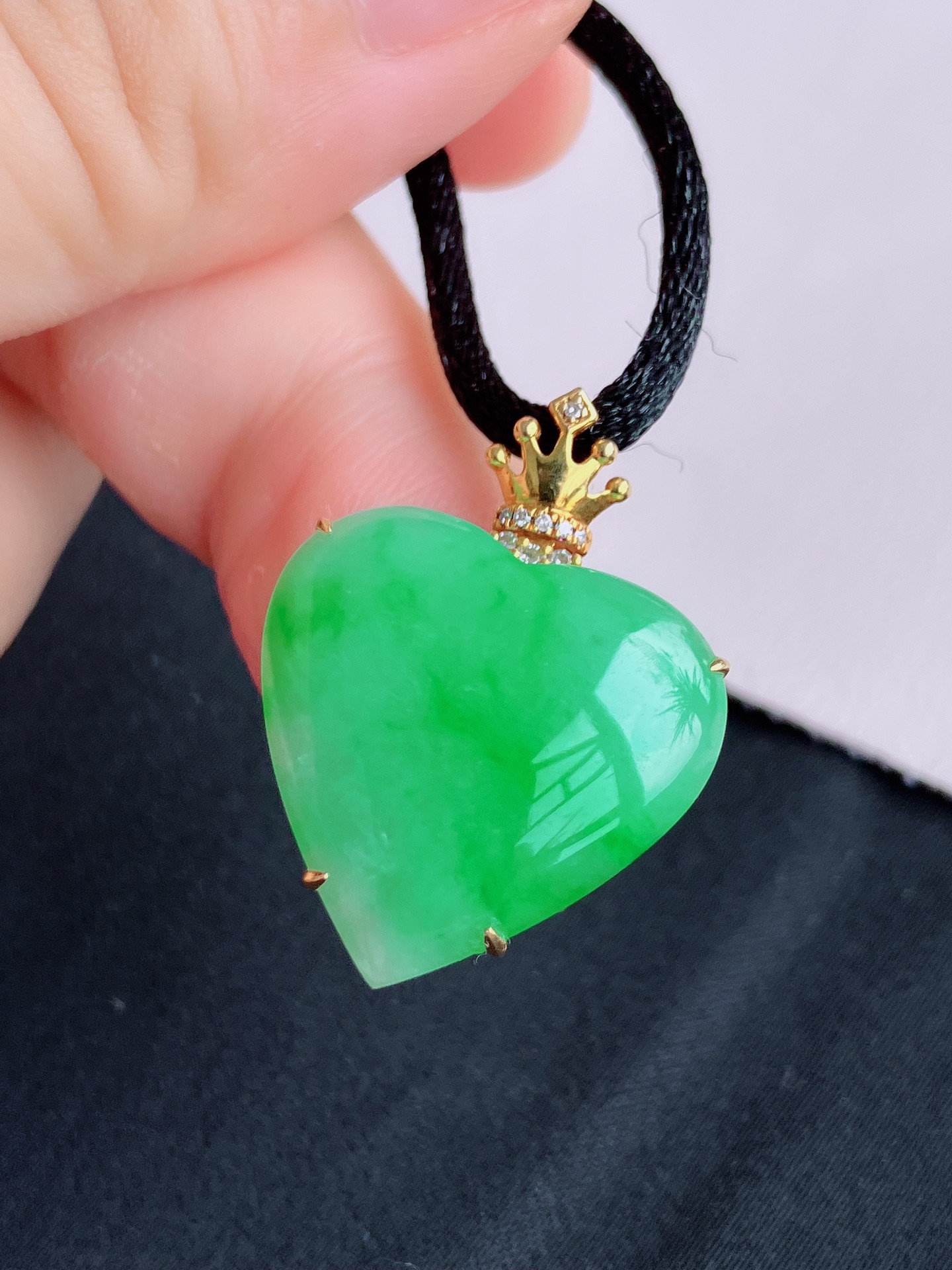 ️，翠绿心心相印，简约时尚，尺寸28/20/19.5/6.5/自然光实拍