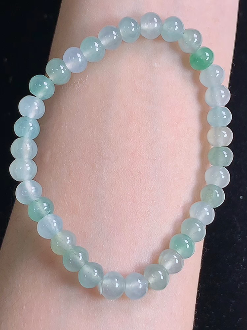 ，冰飘花算盘珠手链，，尺寸6.3/4.9，№:y23399  20