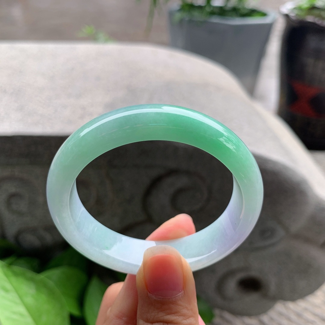 小圈口52.5-45.8-13.6-7.9 【春彩贵妃手镯】贵妃52 53可戴