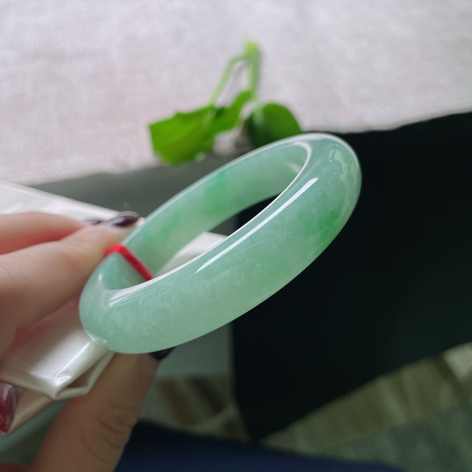 53.7/12.7/8.6果绿底正圈，颜色甜美，简单好看，清新又治愈，ss51644a..